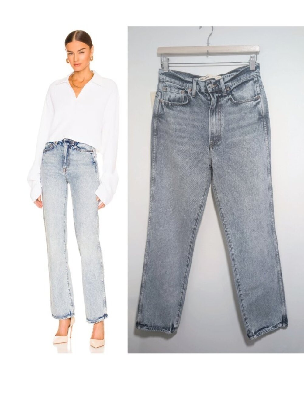 GRLFRND | The Sara Super High Rise Slim Straight In Encinitas